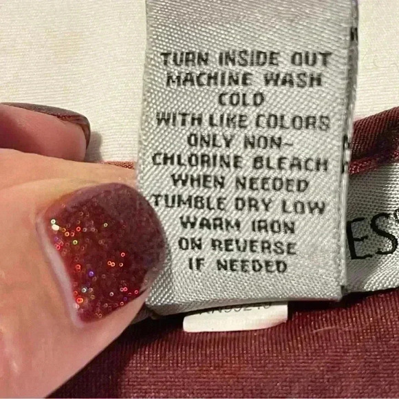 Catherines Blouse Women Size 3XWP Red Velvet Burgundy Flower Retro Artsy Rustic - Picture 6 of 7